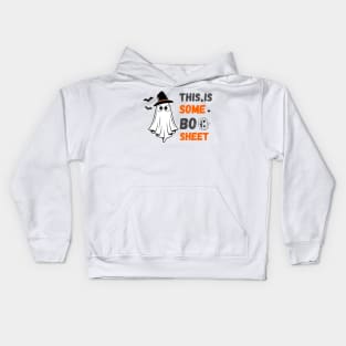 this is some boo sheet funny ghost Kids Hoodie